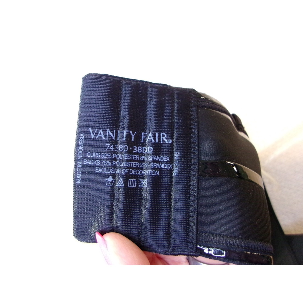 Vanity Fair Beauty Back Strapless Bra 74380 Black 38DD NEW - Picture 5 of 7